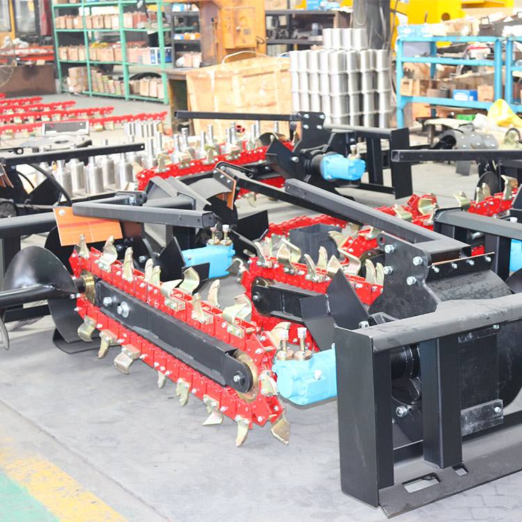RAY trencher for skid steer loader