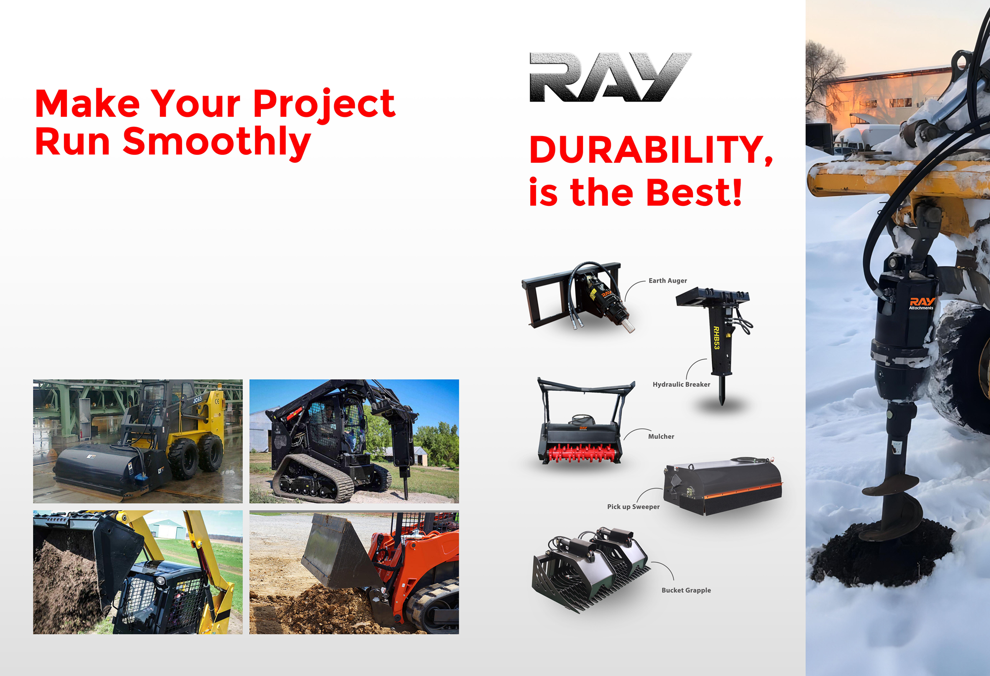RAY Skid Steer Attachments Catalogue-2026